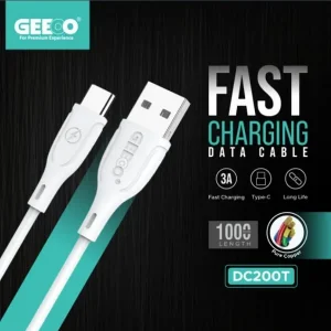 Geeoo DC 200T Type-C Pure Copper Fast Charging Cable