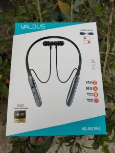 Valdus VS-100 ENC Neckband with Voice Change, Vibration Alert & Magnetic On/Off